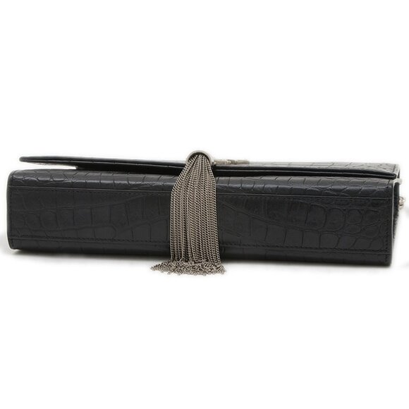 YVES SAINT LAURENT Black Leather Shoulder Bag - Picture 9 of 9